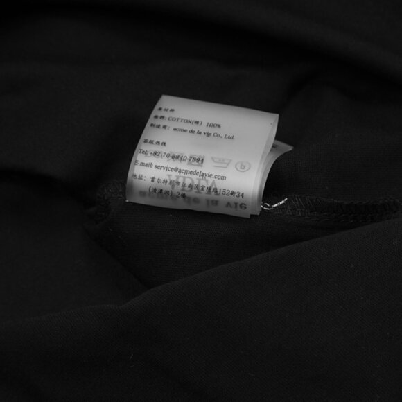 Black Short-Sleeved T-Shirt With Donut Print Acme De La Vie - Picture 3 of 5